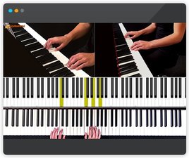 Een video waarin pianoles wordt gegeven door Elize van den Berg