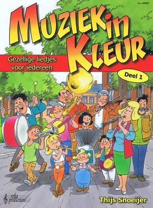 De voorkant van het boek Muziek in kleur van Thijs Snoeijer