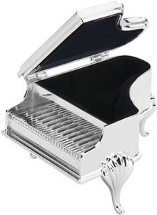 Sieradenkistje in de vorm van een piano